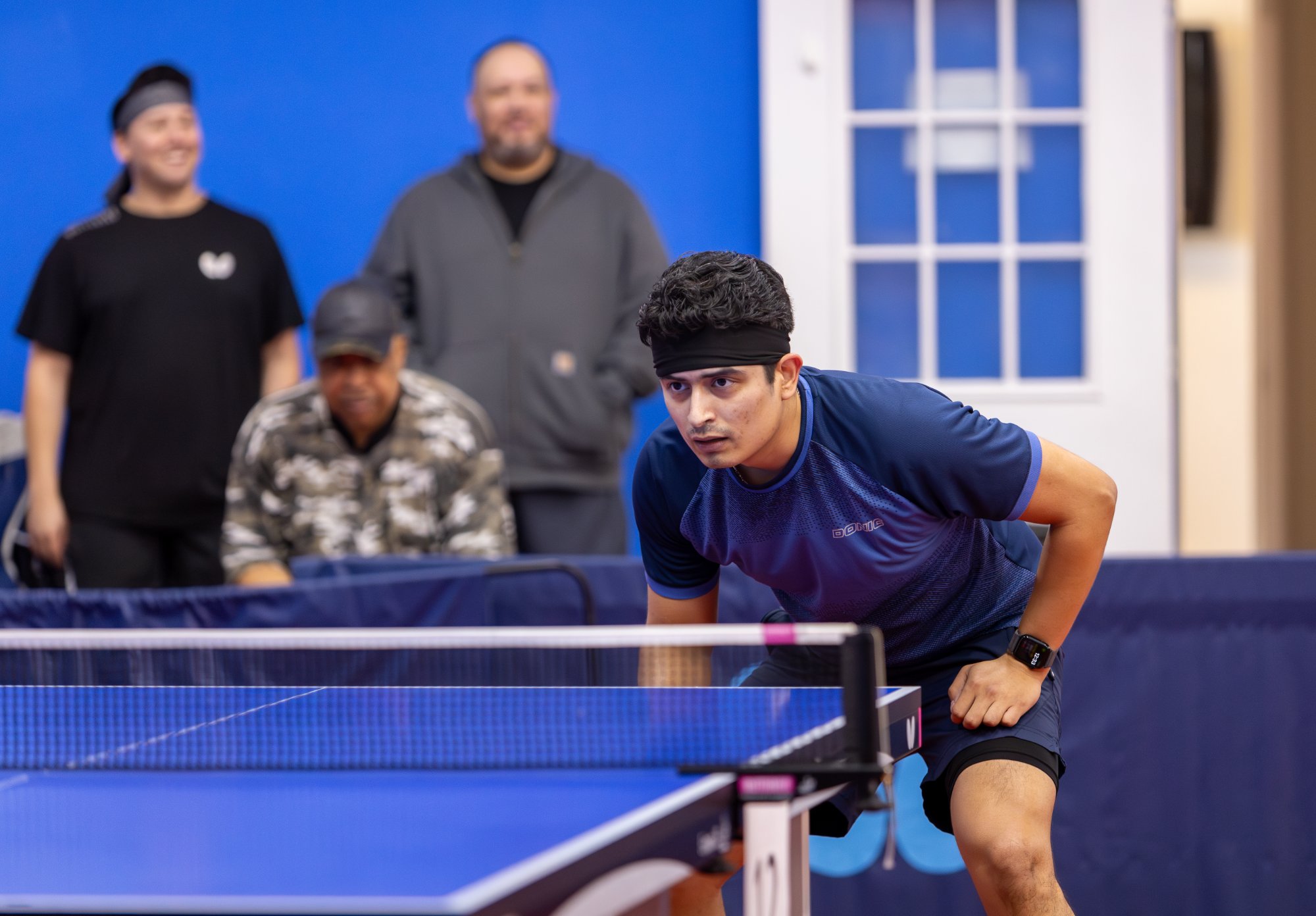 Table tennis action at SATTC